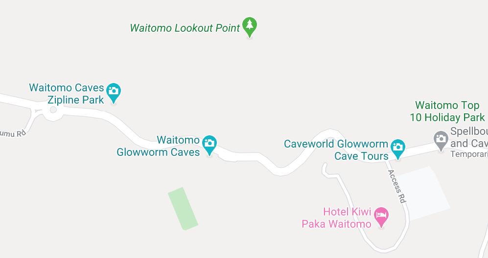 Map to Ziplines